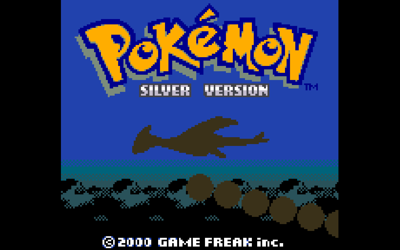 Pantalla de título de Pokémon Silver